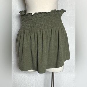 Stark X Shirred mini skirt